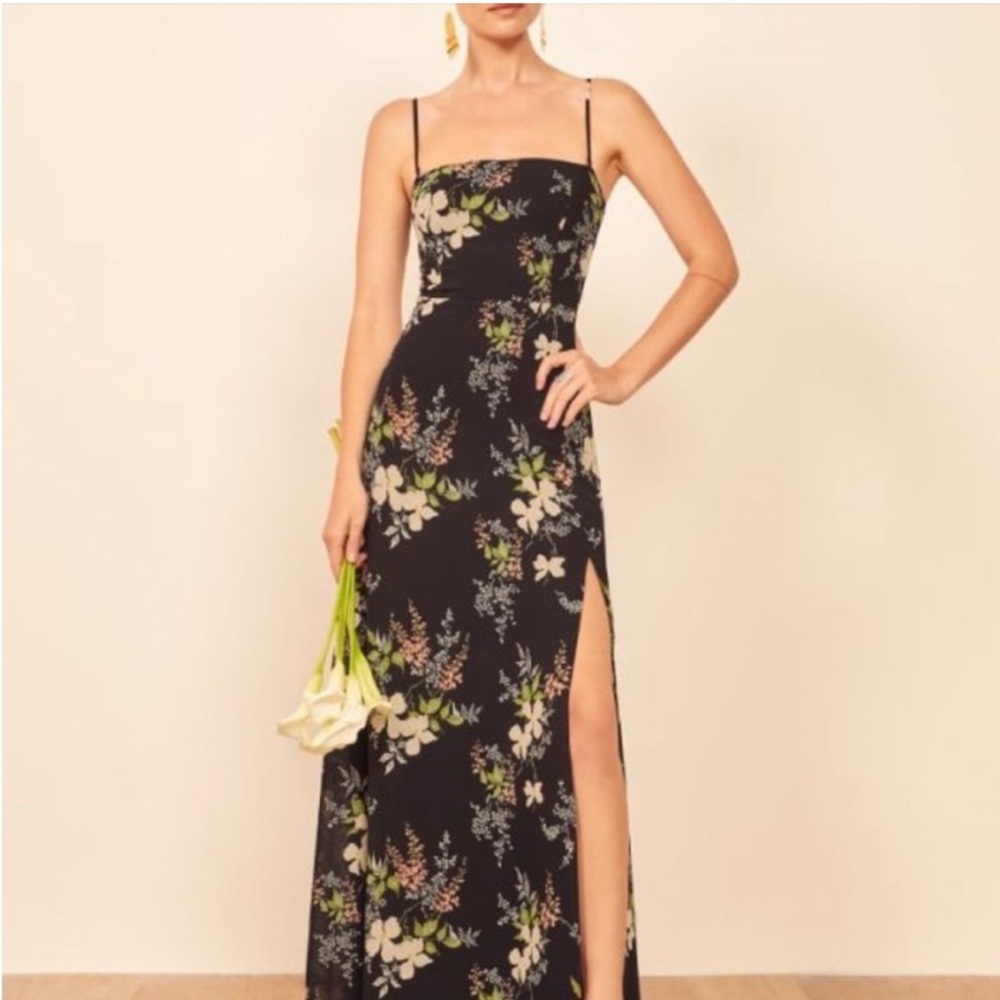 Reformation strapless dress